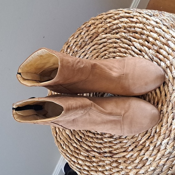 Rag & Bone Womens Newbury Ankle Booties Camel Brown Suede 4" Heels EU37/US7 - Picture 4 of 10